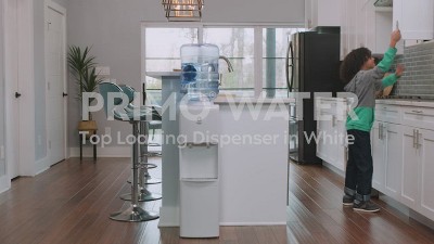 Primo White Freestanding Hot and Cold Water Dispenser