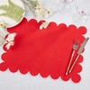 Saro Lifestyle Scalloped Hem Placemat (Set of 4) - 4 of 4