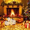 SEVOBAL Inflatable Holiday Decorations 3pcs Square ABS Plastic Rack Garden Festive Decoration Thread Powder Gift Box, White, 7.8"*7.8"*7.8" - 2 of 4