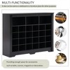 TIRAMISUBEST Sleek Design 24 Shoe Cubby Console, Modern Shoe Cabinet with Curved Base, Versatile Sideboard with Shoe Storage for Hallway - 4 of 4