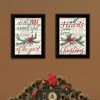 YOOCOZZ 2-Piece Christmas Trendy Decoration, "All Hearts Come Home for Christmas",  by Artisan Cindy Jacobs, Ready to Hang Framed Print, Black Frame - 4 of 4
