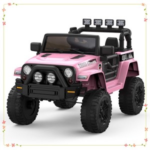 2-Seater Ride On Truck Car, 12V Electric Car for Kids Battery Powered Car w/Parent Remote Control - 1 of 4