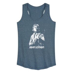 Women's - John Lennon - John Lennon Portrait Graphic Racerback Tank - 1 of 3