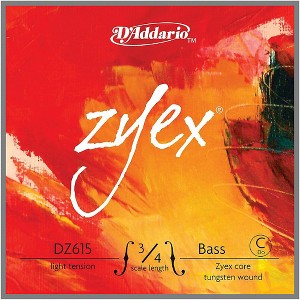D'Addario Zyex Series Double Bass Low C (Extended E) String - 1 of 2