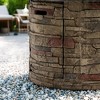 36'' Propane Gas Fire Pit Table, 50000 BTU Round Concrete Fire Pit for Outside Patio Deck Garden Backyard - Sandston - 4 of 4