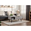 CENGHU 39" Wood Lift Top Coffee Table with Hidden Compartment and Storage Shelf, Dining Table with Wood Legs for Living Room, Reception Room, Grey - 3 of 4