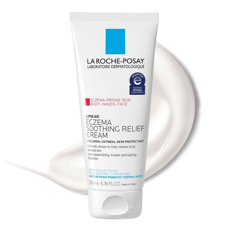 La Roche Posay Lipikar Eczema Soothing Relief Body &#38; Face Cream Unscented - 6.76 fl oz, 1 of 13