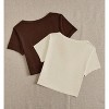 TIME HOLLOW Cropped Fitted T-Shirt Set - 2 of 3