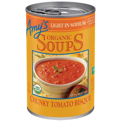 Amy's Organic Gluten Free Low Sodium Chunky Tomato Bisque Soup - 14.5oz