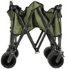 FURNIinspire Outdoor Serving Carts Collapsible Foldable Extended Wagon with 480lb Weight Capacity All-Terrain Beach Wheels, Green, 37.8"*21.65"*34.33" - 4 of 4