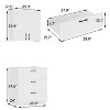 Famapy Multi - Use White Kitchen Cabinet Pantry Wall - Mounted Cabinet: Countertop - Free,DIY Ready，Versatile Setup – Fit Any Style - 4 of 4