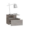 NicBex Wall-Mounted Nightstand with Sliding Drawer and Open Storage Bedside Table End Table for Bedroom, Living Room, Office - 4 of 4