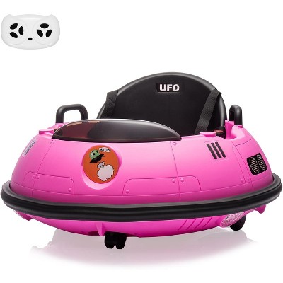 12V Ride-On Bumper Car for Toddlers, Electric Kids Car with Remote Control, Safety Belt, Music, Flashing Lights, 360¡ã Spin