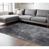 Black and Gray Chevron Non Skid Area Rug - 2 of 4