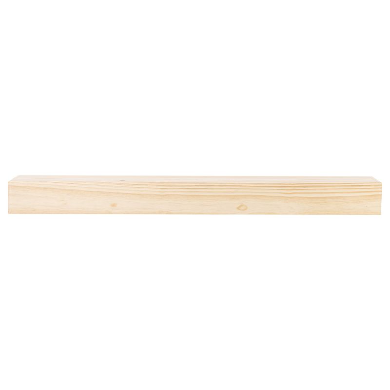 Austin Floating Wood Mantel Shelf Pine Wood Rustic Shelf | Mantels Direct, 1 of 3