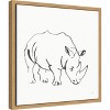 Amanti Art African Animals V Rhinoceros by Chris Paschke Canvas Wall Art Print Framed 16 x 16-in. - 2 of 4