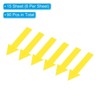 Unique Bargains Waterproof Removable Adhesive Wall Marking Arrow Stickers 4 Inch Yellow 90 Pcs - 3 of 4