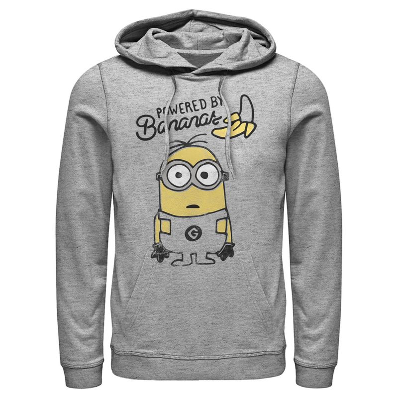 Men's Despicable Me Minion Powered By Pull Over Hoodie, 1 of 4