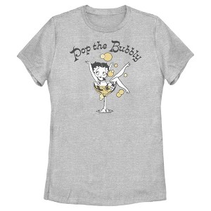 Women's Betty Boop New Year's Retro Pop the Bubbly T-Shirt - 1 of 4