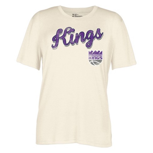 Nba Sacramento Kings Women's Gray Long Sleeve Team Slugger Crew Neck T-shirt  - L : Target