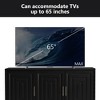 KIGFTSOD TV Stand for TVs up to 65'' – Modern Entertainment Center Media Console Cabinet with 2 Spacious Storage, Solid Wood Legs, Living Room - 3 of 4