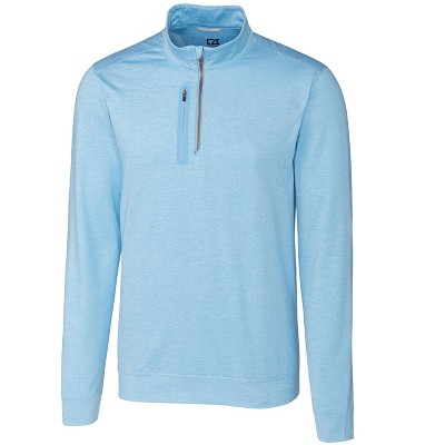 Cutter & Buck Stealth Heathered Quarter Zip Mens Pullover - Atlas - L ...