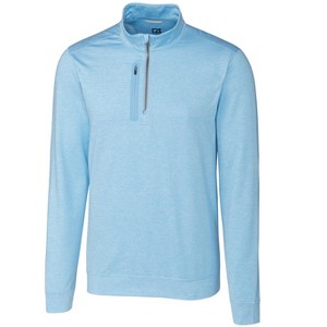 Cutter & Buck Stealth Heathered Quarter Zip Mens Pullover Jacket - 1 of 2