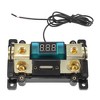 Unique Bargains Car Audio LED Voltage Display Inline ANL Fuse Holder 0 2 4 AWG Gauge Black Gold Tone - 4 of 4