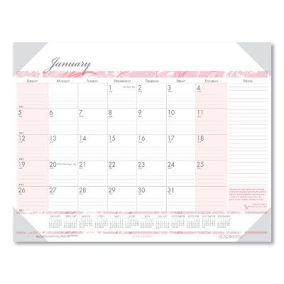 House of Doolittle Recy Breast Cancer Awareness Monthly Desk Pad Calendar 18.5x13 2022 1466