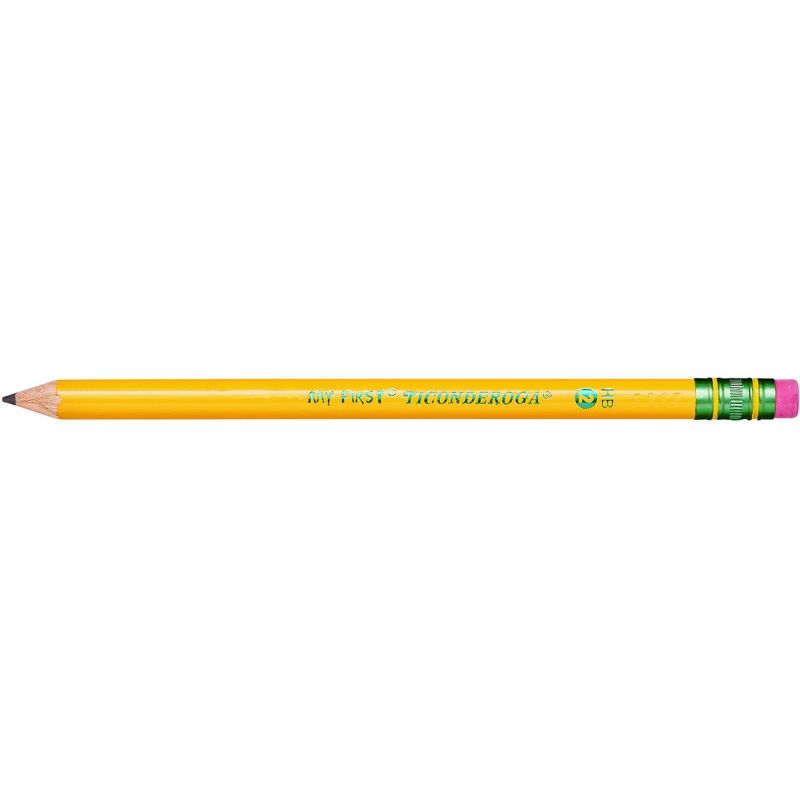 Ticonderoga My First Pencils with Latex-Free Erasers, No 2 Tips, Yellow, Pack of 12, 2 of 7