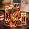 ROBOTIME 3D Puzzles Miniature House DIY Craft Kit, Wooden Puzzle Bar Restaurant Dollhouse for Adults, Kids Gifts, Multicolored, 2.56"*9.33"*12.4" - 2 of 4