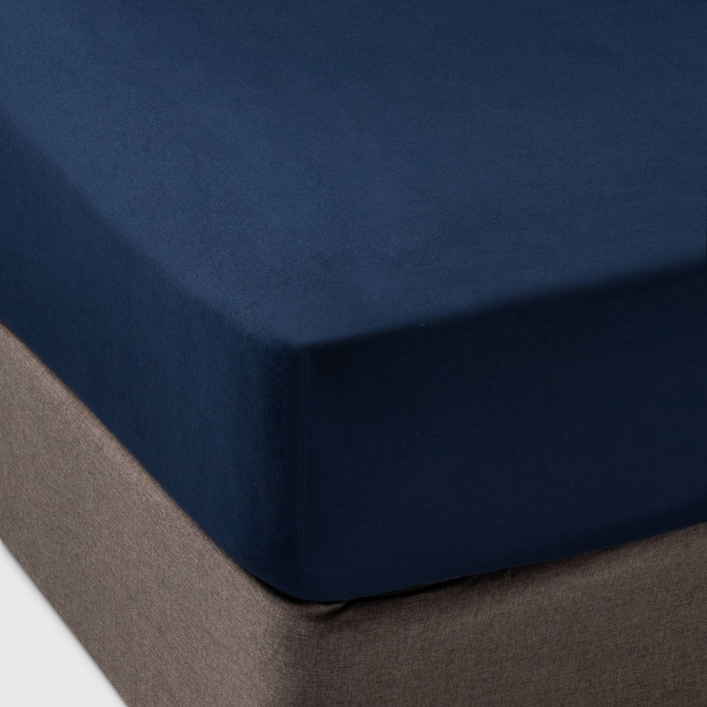 Full Solid Fitted Sheet Separates Navy - Pillowfort