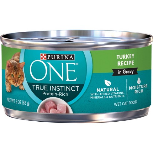 Purina ONE Turkey Wet Cat Food - 3oz - image 1 of 4