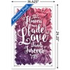 Trends International Flowers May Fade - Love Stands Forever Framed Wall Poster Prints - 3 of 4