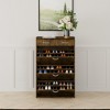 Vynxaria Black and Brown Shoe Organizer with Three-Layer Flip Design - 4 of 4