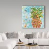Trademark Fine Art -Kellie Day 'Pineapple Bright' Canvas Art - 3 of 3