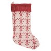 Transpac Polyester 19 in. Multicolor Christmas Plush Tree Pattern Stocking Set of 3 - 4 of 4