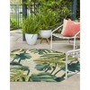 Unique Loom    Outdoor Botanical Longwood Area Rug - 3 of 4