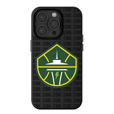 Keyscaper WNBA Text Backdrop MagSafe Compatible Cell Phone Case for iPhone 16 Plus