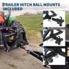3 Point Hitch Receiver for Category 1 Tractor, 2 in Receiver, 3 Ball & Hook, Heavy Duty Trailer Hitch - 4 of 4