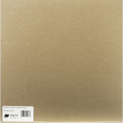 Grafix Craft Plastic Sheets 12"X12" 25/Pkg-Clear .007