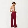 Anna-Kaci Active Women's Wide Leg High Waist Drawstring Pants with Relaxed Fit and Soft Stretch Fabric - 3 of 4