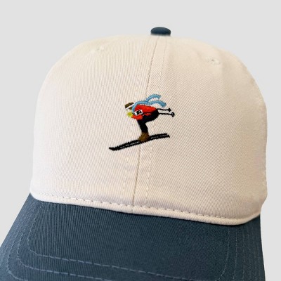 Mighty Fine Skier Dad Hat - Navy Blue/Cream - image 4