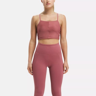 Reebok Yoga High Rise Performance Rib Leggings Xl Sedona Rose : Target