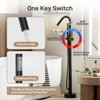 Freestanding Bathtub Faucet, Floor Mount Tub Filler,Standing Tub Faucet,Single Handle Brass Tap with Handheld Shower and Swivel Mixer Spout - 2 of 4