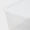 56qt Clear Storage Box with Lid White - Brightroom™ - 3 of 3