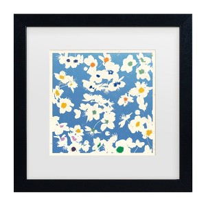 Trademark Fine Art - Jenny Frean Inky Blossom Matted Framed Art - 1 of 4
