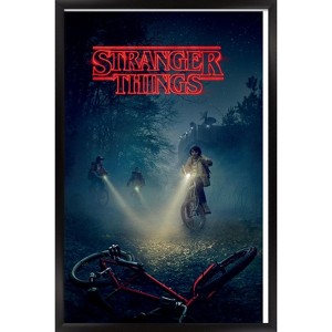Trends International Netflix Stranger Things - Bikes Framed Wall Poster Prints - 1 of 4