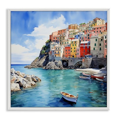 Stupell Industries Cinque Terre Port, 17" x 17"