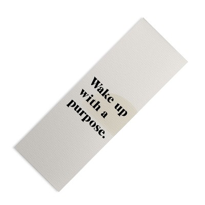 Bohomadic.Studio Wake Up With A Purpose Motivational Quote (6mm) 24" x 70" Yoga Mat - Society6